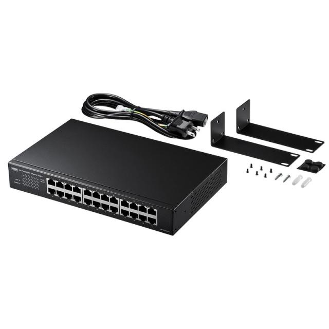 サンワサプライ Giga対応スイッチングハブ(24ポート)ループ検知機能つき LAN-GIGAH24Lの通販は