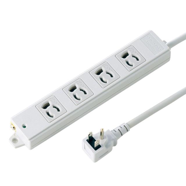 サンワサプライ 工事物件タップ(4個口・5m) TAP-KE4L-5