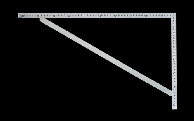 シンワ測定 曲尺筋交付大金 ステン1m×60cm 表裏同目 63121の通販は定規・曲尺