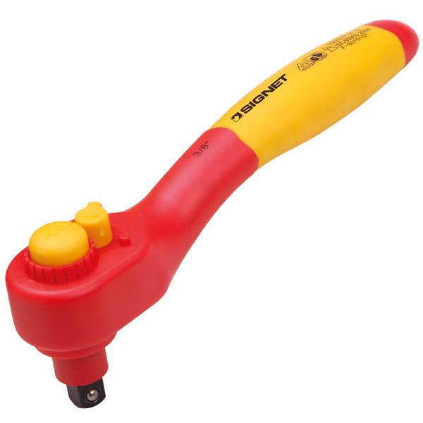 SIGNET(シグネット) 9.5sq.絶縁ラチェットハンドル 200mm E42238の通販は