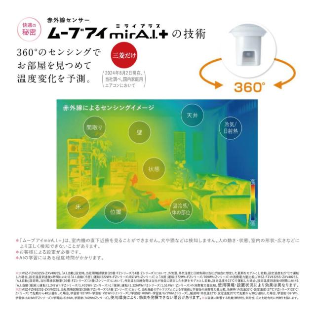 【】三菱《MSZ-HXV2525-W》(MSZ-HXV2525-W-IN + MUZ-HXV2525 + ﾘﾓｺﾝ)･単100V･ 8畳･2025年ﾓﾃﾞﾙ : ﾙｰﾑｴｱｺﾝ 霧ヶ峰 寒冷地ｽﾞﾊﾞ暖･冷･除湿･ﾑｰﾌﾞｱｲ･風除･空清･HXVｼﾘｰｽﾞ∴ﾎﾜｲﾄ (旧品番 MSZ-HXV2524-W)