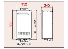 ≠【】ﾊﾟﾛﾏ PH-E2015AWL LPG (20号) (64346-024) : ｴｺｼﾞｮｰｽﾞ--- 給湯専用 壁掛 (PS標準) BL品 ∴Paloma_1