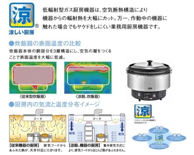 ﾘﾝﾅｲ RR-S300G2 LPG (ﾌﾟﾛﾊﾟﾝｶﾞｽ) : 業務用ｶﾞｽ炊飯器 ∴ 【公式通販】