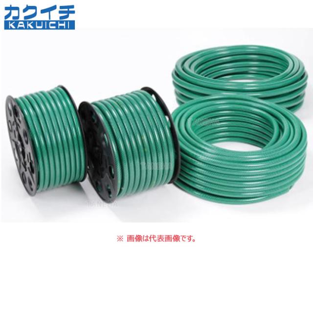 【】ｶｸｲﾁ《KURO15 纒買 x50m》ｸﾛﾉｽ ﾎｰｽ      耐圧糸入防藻 ｸﾞﾘｰﾝ : 15x20( 纒買 x50m)∴ﾃﾞﾘﾊﾞﾘｰ 送水