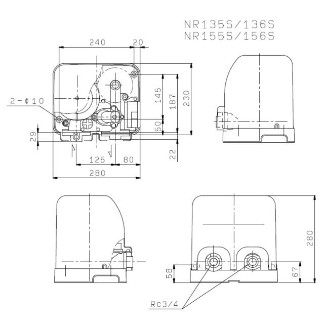 【】川本製作所 NR135S 50Hz 口径20mm 単相 130w(AR010125) : 浅井戸用定圧給水ﾎﾟﾝﾌﾟ NRｶﾜｴｰｽ∴川本ﾎﾟﾝﾌﾟ家庭用 ﾎｰﾑ ﾎﾟﾝﾌﾟ 散水 屋外 屋内_1