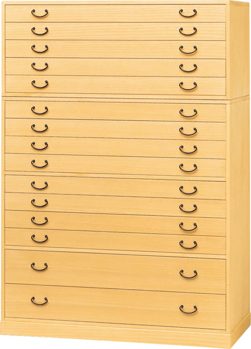 静岡県産とのこ仕上げ整理総桐浅深15段衣装タンス2段別れ国産品100cm幅FK-444【送料無料】　【桐タンス 桐たんす　桐箪笥】 【smtb-k】　【ky】 【家具】【京都−市やま家具】  桐ダンスの通販は 110,275円