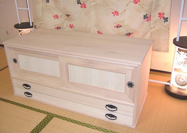 桐たんす 2段 桐システムタンス 桐箪笥 ロウ引き仕上げ Aタイプ 肥前桐民芸 国産品 桐タンス 【着物用】 【関東〜九州送料無料】 【国産】 【日本製】 【smtb-k】 【ky】 【家具】 桐だんす