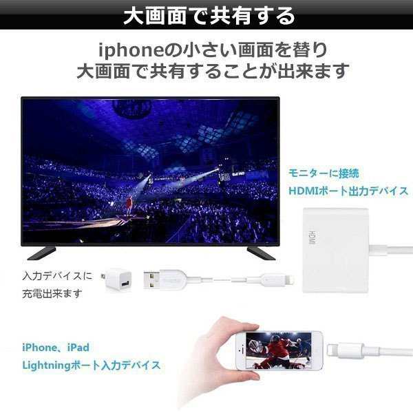 iPhone HDMI 変換アダプタ iPhone Digital AVアダプタ 高品質 FOXCONN製 1080P 音声同期出力 高解像度  IOS14対応 動画説明ありの通販はau PAY マーケット - 哲也卸屋