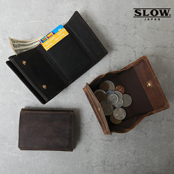 スロウ Slow 財布 ミニ財布 Hold Mini Wallet クーズー ホールドミニウォレット 日本製 大容量 大人 牛革 ブラック 小銭入れ メンズ レデの通販はau Pay マーケット ツナグテ