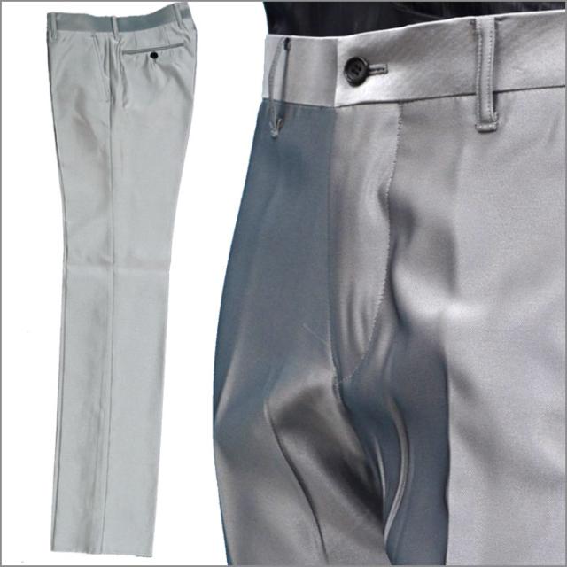 パンツ スラックス 光沢調 グレー メンズ カジュアル お兄系 キレイめ セレブ系 ホスト 通販 セットアップ スーツにコーディネートも可の通販はau Pay マーケット Fts プレミアム ファッション