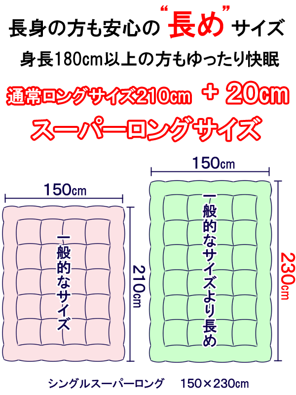 日本製 羽毛布団 シングルスーパーロング 増量1.5kg ハンガリー産ダウン90％ 超長綿やわらかい側生地 ロイヤルゴールドラベル 抗菌 防臭_1