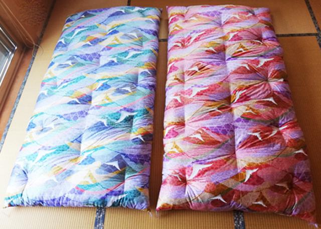 日本製 和布団 敷きふとん シングルロング 105×215cm 特上品 和ふとん 敷ふとん 日本布団 綿布団 綿ふとん 鶴柄 ISI0046T_8