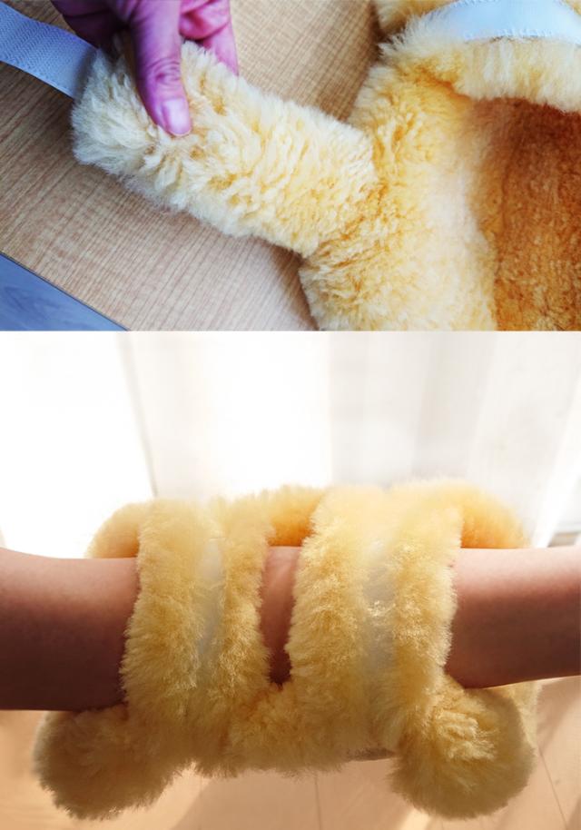 肘 褥瘡予防 メディカルムートン ひじあて ひじ当て 2個1組 医療用 介護用 日本製 床擦れ防止用具 天然羊毛皮 防ダニ 舛田 6便 MM-08_4
