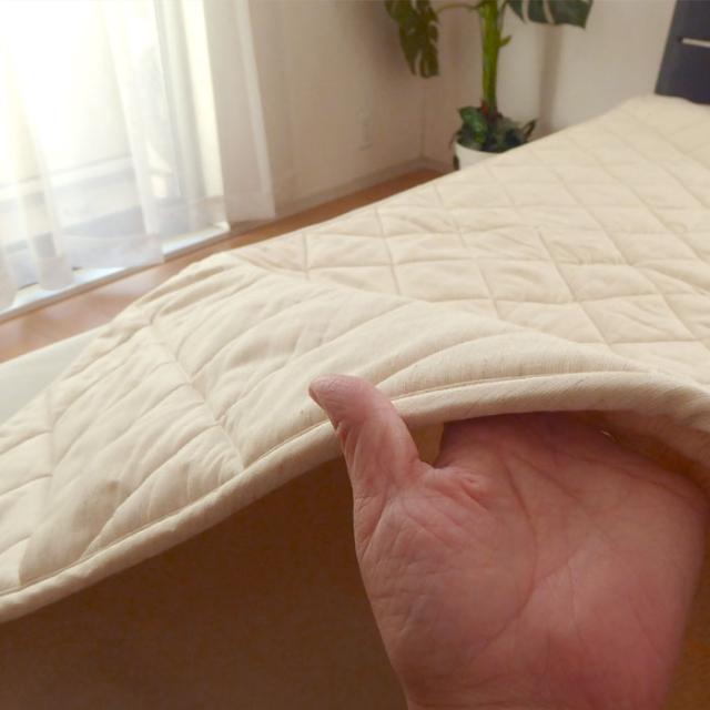 日本製 爽やかウールベッドパッド 羊毛ベッドパッド シングル 100×200cm ウール100％ 多層式健康パッド 3層構造 MOSWBPS000_3