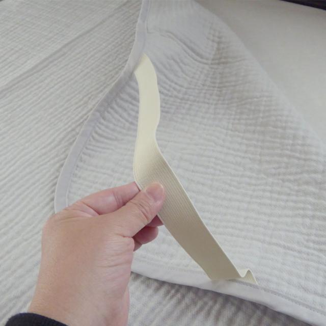 日本製 ムレーヌ 敷きパッド 敷パット シングル 100×205cm シール織り 脱脂加工 綿100％ 高野口ブランド 8便 1079-7800_8