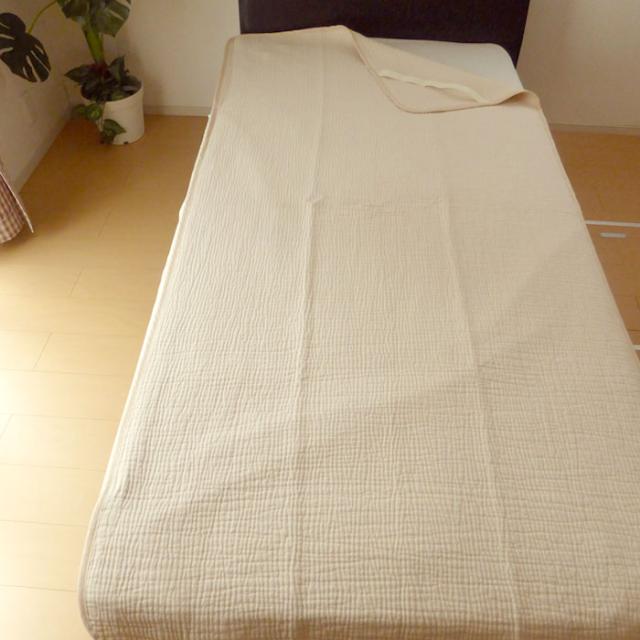 日本製 ムレーヌ 敷きパッド 敷パット シングル 100×205cm シール織り 脱脂加工 綿100％ 高野口ブランド 8便 1079-7800_10