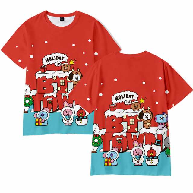 新品 BT21 大人用 子供用 男女兼用 クリスマス レディース メンズ 防弾少年団 半袖 Tシャツ 韓流グッズ ウェア 服 BTSの通販はau  PAY マーケット - スカイスター