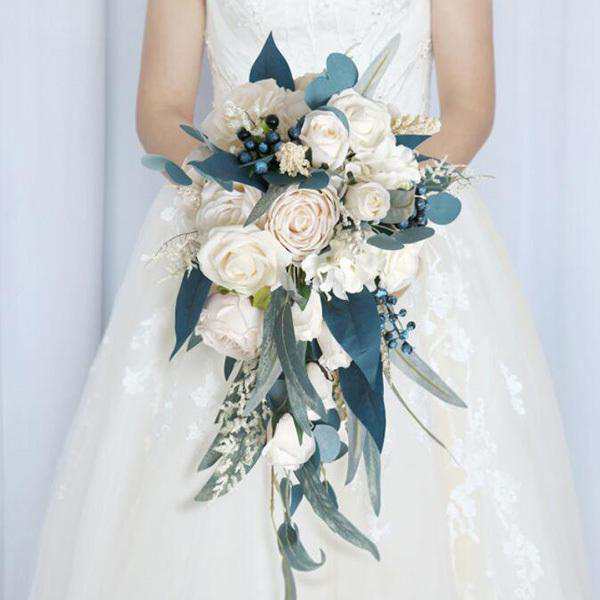定番入荷 ウエディングブーケ 安い ブートニア 結婚式 ブーケ 造花 ウェディング用 アレンジメント 花嫁 ブライダルブーケ 手作り 