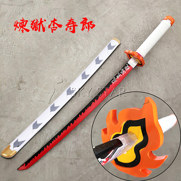 鬼滅の刃 グッズ 刀 コスプレ道具 子供用 76cm 煉獄 杏寿郎 コスチューム 模造刀 木製 日輪刀 日本刀の通販はau Pay マーケット スカイスター