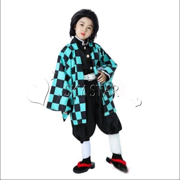 送料無料 子供用 鬼滅の刃 風 竈門炭治郎 コスプレ衣装 ウィッグ Cos靴 道具刀 鬼殺隊 隊服 着物 和服 コミケ 子供向けの通販はau Pay マーケット スカイスター