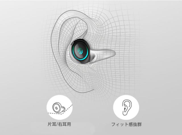 Bluetooth イヤホン ワイヤレス コンパクト 片耳 可愛い オシャレ 音楽 Iphone Andoroid スマートフォンの通販はau Pay マーケット カルム