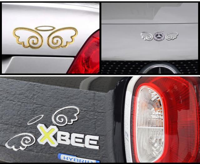 ステッカー 車 天使 かわいい カーステッカー 3枚 セット ドレスアップ エンブレム バイク エンジェル 羽 カー用品の通販はau Pay マーケット カルム