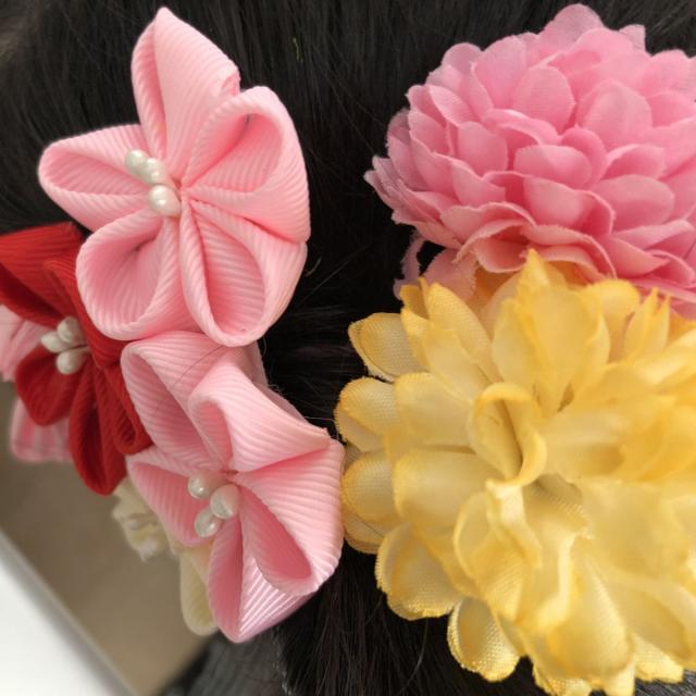 七五三 成人式 髪飾り 花 飾り つまみ細工 和装 ヘアアクセサリー クリップ Uピン 3点セット 七五三飾り 七五三髪飾り かみかざり ちりの通販はau Pay マーケット わらいみらい Au Pay マーケット店