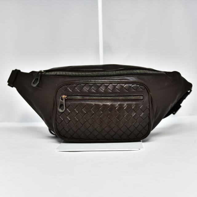 鑑定済 BOTTEGA VENETA ボッテガ ヴェネタ イントレチャート ボディ 