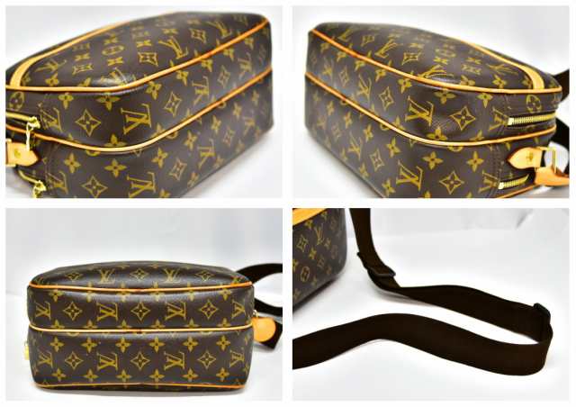 極美品 鑑定済 正規品 LOUIS VUITTON ルイ・ヴィトン モノグラム リポーターPM M45254 ショルダーバッグ ブラウン  化粧箱・保存袋付 K544