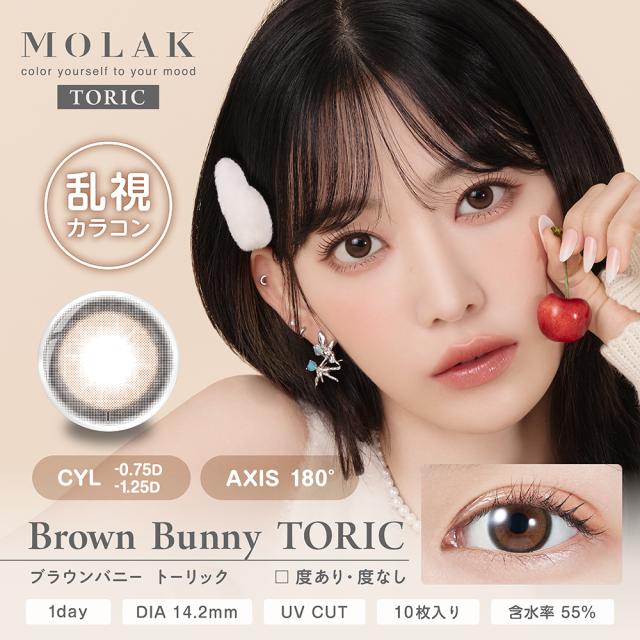 乱視用 モラク トーリック 1day 乱視用 (10枚入り） 6箱セット カラーコンタクトレンズ MOLAK TORIC 送料無料 宮脇咲良