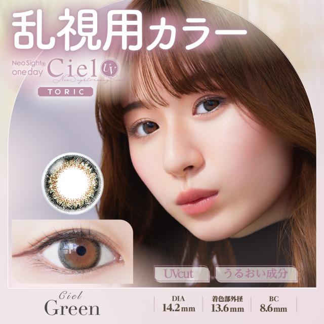 アイレ ネオサイトワンデーシエルUV トーリック(10枚入) 6箱セット 送料無料 TORIC 1日使い捨て 1DAY カラコン 乱視用