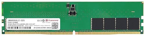 トランセンドジャパン テスクトップPC用メモリ PC5-38400(DDR5 4800) 32GB 1.1V 288pin U-DIMM 2Rx