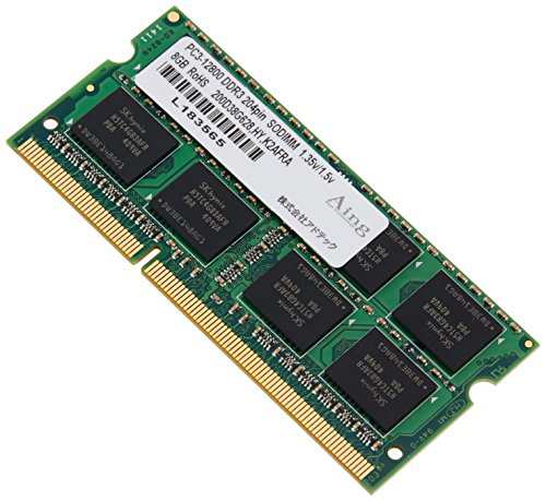 アドテック DOS/V用 DDR3L-1600 SO-DIMM 8GBx2枚組 1.35V ADS12800N-L8GW