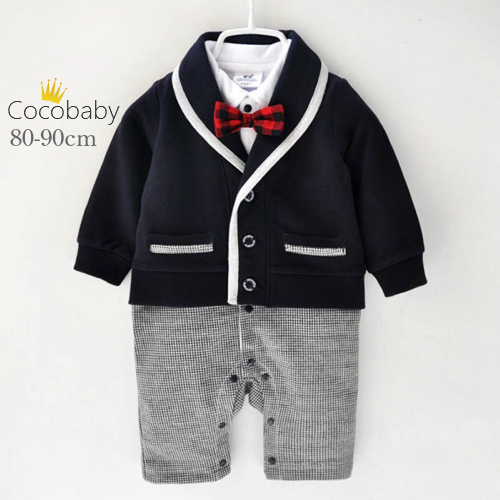 送料無料 ベビースーツ 男の子スーツ ベビーフォーマル ロンパース ジャケット カバーオール ネクタイ付き 男の子 ベビー服 赤ちゃん 出の通販はau Pay マーケット Cocobaby
