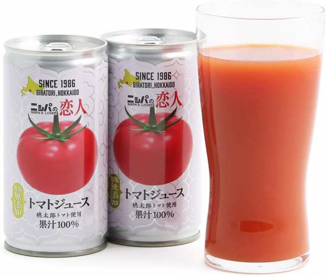 【送料無料】ニシパの恋人 トマトジュース 無塩 190g缶×30本×2ケース
