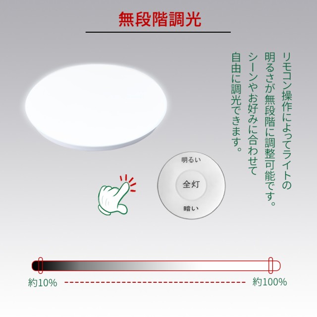 シーリングライト LEDシーリングライト 6畳 LED リモコン付 調光 照明 天井照明 明るい 常夜灯 27w 2700lm 電気 節電 ライト  灯り 明り の通販はau PAY マーケット - コンフィホーム