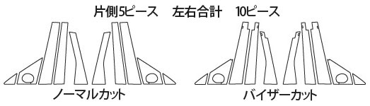 ハセプロ マジカルカーボン ピラーフルセット バイザーカットタイプ フォルクスワーゲン ポロ ABA-9NB 2005.9〜（CPV-VF1）_1