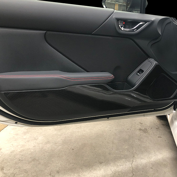 BRZ ZD8 R キックガード ブラック カーボン調シート アートシートNEO ハセプロ スバル MSN-KGS1_1