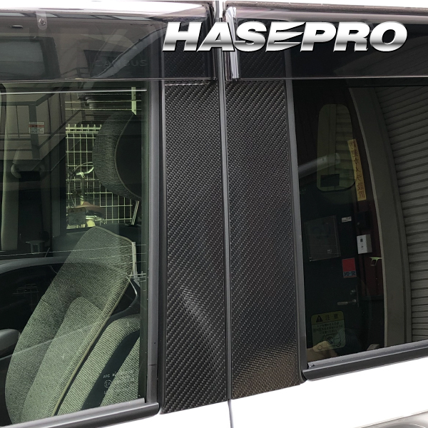 ハセプロ マジカルカーボン ピラースタンダードセット バイザーカットタイプ ダイハツ ムーヴキャンバス ストライプスG LA850S 2022.7〜 CPD-V18