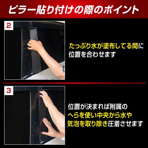 デリカミニ ek差し交わす空白文字 B30A系 ピラー 標準尺度仕かける 炭素居敷き ハセプロ マジカルカーボン 三菱 CPM-40