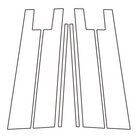 ハセプロ マジカルアートシートＮＥＯ ピラースタンダードセット バイザーカットタイプ ダイハツ ロッキー A200系 2019.11〜（MSN-PD14V）の通販は