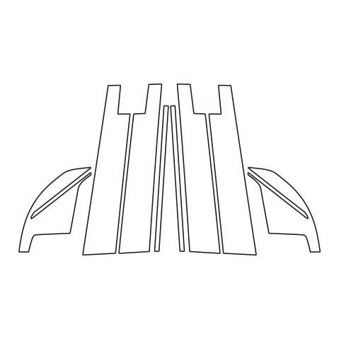 ハセプロ マジカルアートシート ピラーフルセット バイザーカットタイプ トヨタ ライズ A200系 2019.11〜2021.10の通販は 8,140円