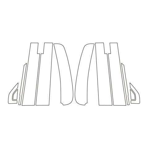 ハセプロ マジカルアートシートＮＥＯ ピラー バイザーカットタイプ ホンダ N-ワゴン JH3・4 2019.8〜（MSN-PH71V）