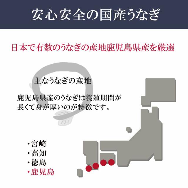 【送料無料】特大 鹿児島県産うなぎ(3尾＋１切身)蒲焼セット（永谷園お吸い物付）【プレーリードッグファーム】_2
