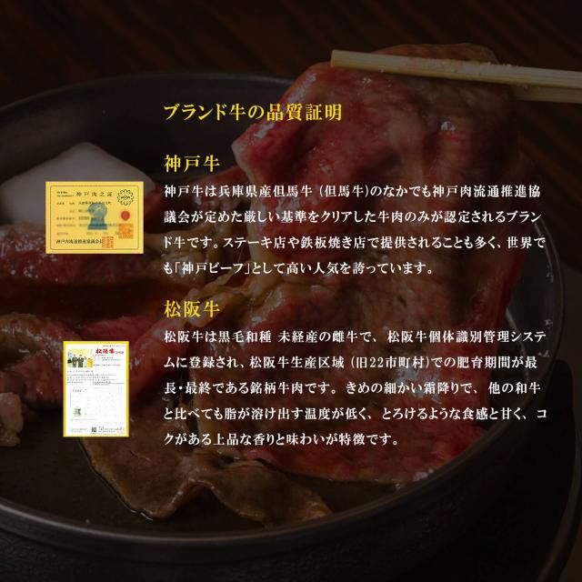 【貨物輸送無料】【和牛ブランド名肉】神戸牛・松坂牛底積み上げ米 （神戸牛250g・松阪牛250g）【プレーリードッグファーム】