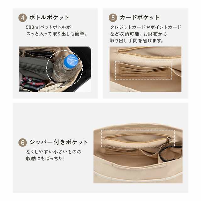 送料無料 新作 バッグインバッグ 自立 インナーバッグ 軽い ポーチ 大きめ 仕切り 撥水 リュック 収納 トート 小さめ バッグ 整理 トラベル 大容量 ファスナー 旅行 便利グッズ 持ち手 軽量 ギフト 持ち歩ける トラベルポーチの通販は