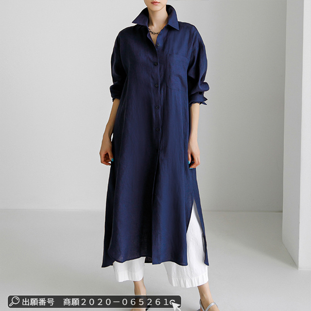 秋新作 送料無料 トップス ワンピース マキシ丈ワンピース シャツワンピース ロングワンピース 体型カバー チュニック 無地 シャツワンピ ロングシャツ 羽織り カーディガン リラックス ナチュラル エレガント ベーシック 韓国風の通販は