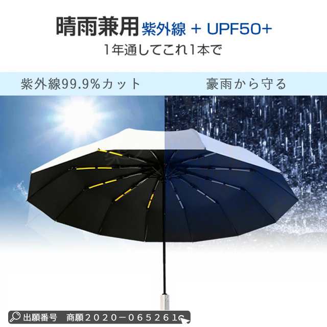 春新作 送料無料 折りたたみ傘 自動開閉 大きい UVカット コンパクト