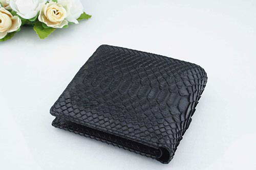 蛇革 財布 二つ折り レディース メンズ 本革 ヘビ革 ダイヤモンド