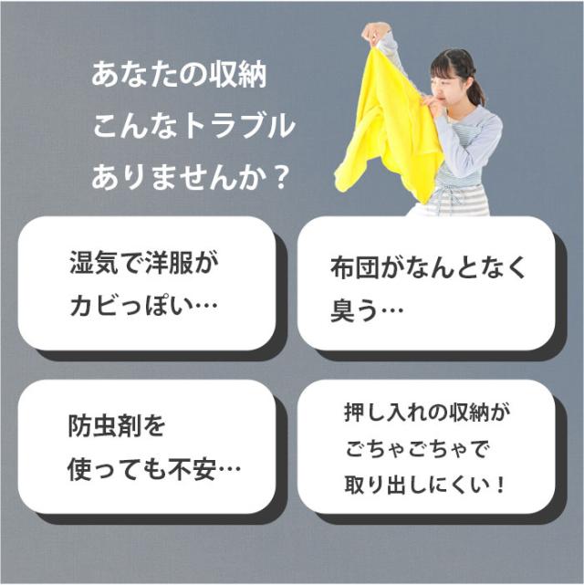 【防臭・抗菌・湿気対策】衣類収納ケース 衣類収納袋 帝人 テイジン 収納ケース 乾っとデオケースライト 2個セット 大サイズ 透明窓 窓付き 折りたたみ 積み重ね 衣類 洋服 布団 押し入れ クローゼット_4